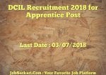 DCIL Recruitment 2018 for Apprentice Post