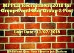 MPPEB Recruitment 2018 for Group 2 and Sub Group 2 Post