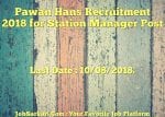 Pawan Hans Recruitment 2018 for Station Manager Post