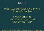DCHS Recruitment 2018 for Medical Officer and Staff Nurse Govt Job
