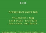 ECR Recruitment 2018 For Apprentice Govt Job