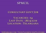 SPMCIL Recruitment 2019 For Consultant Govt Job