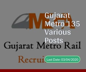 Gujarat Metro 135 Various Posts