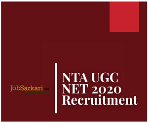 NTA UGC National Eligibility Test (NET) June Online Form 2020