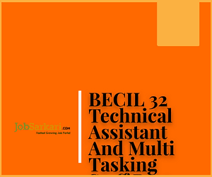 BECIL Recruitment 2020 For Technical Assistant And Multi Tasking Staff Post