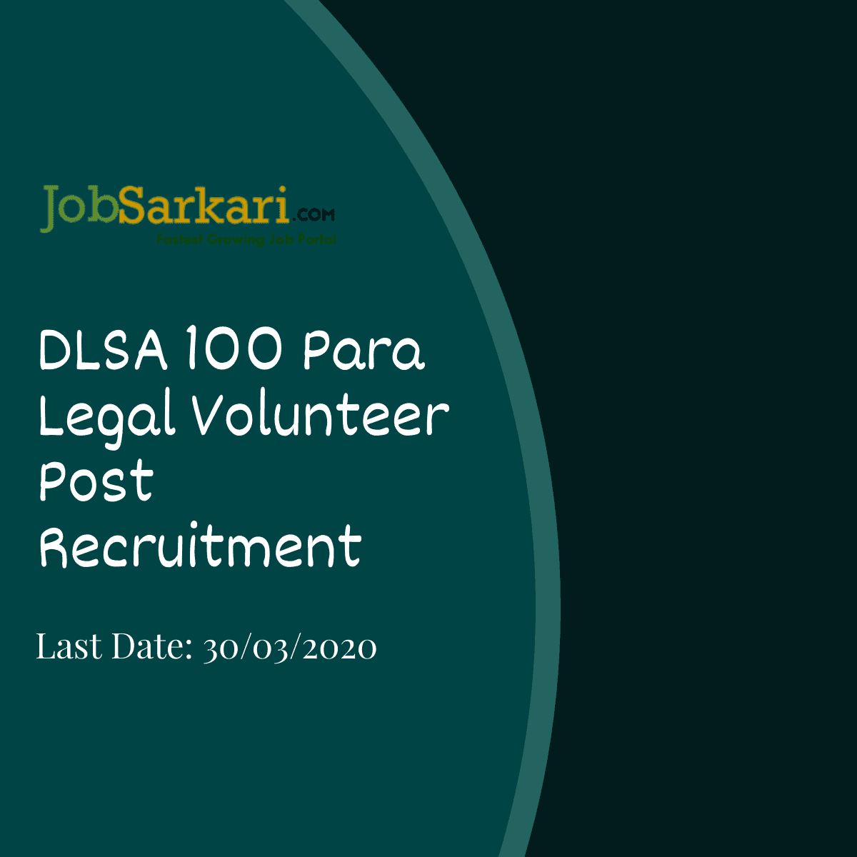 DLSA Vaishali Recuitment 2020 For Para Legal Volunteer Post