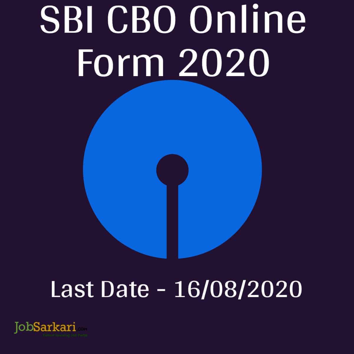 SBI CBO Online Form 2020