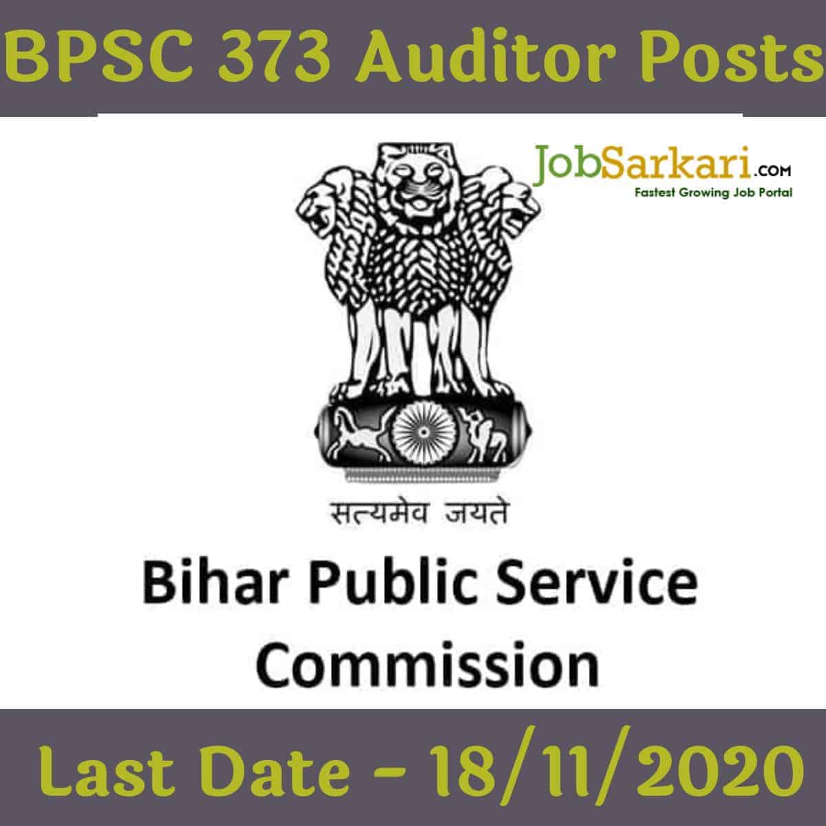 BPSC 373 Auditor Posts 1