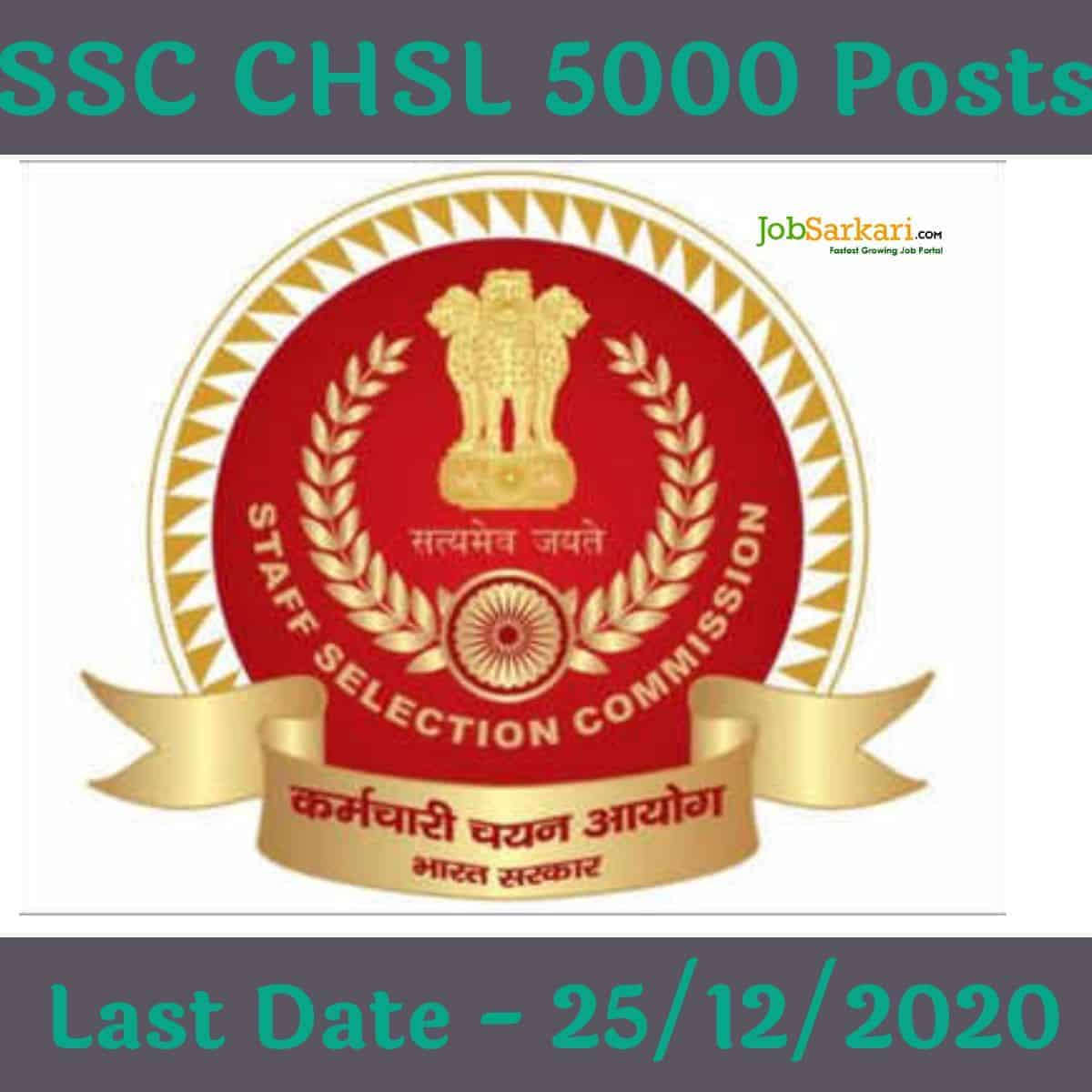 SSC CHSL 4726 Posts