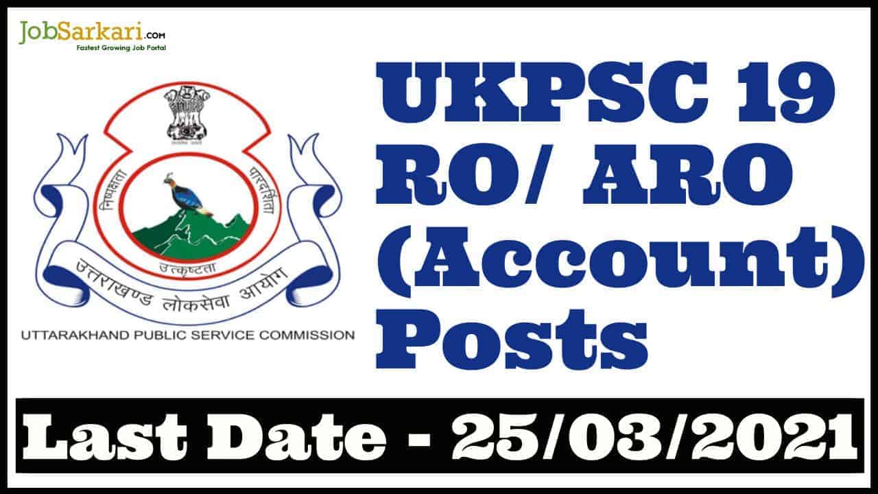 UKPSC RO/ ARO (Account) Posts