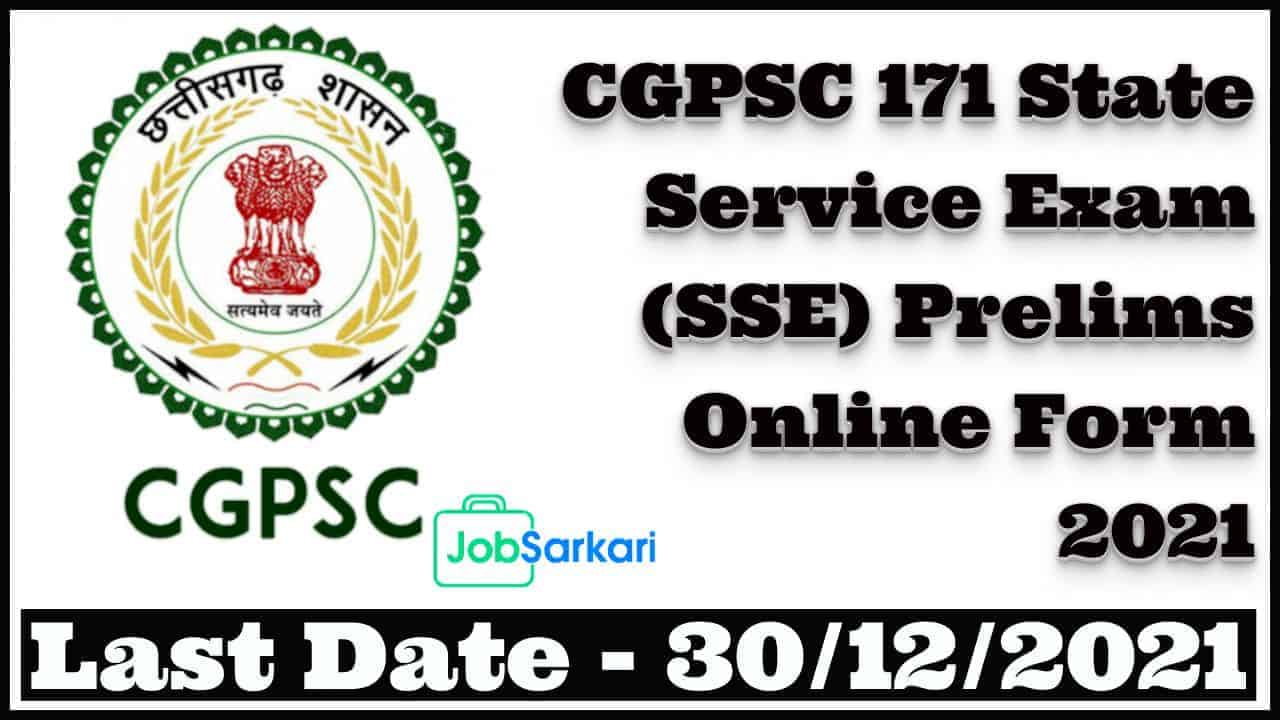 CGPSC Pre Online Form 2021