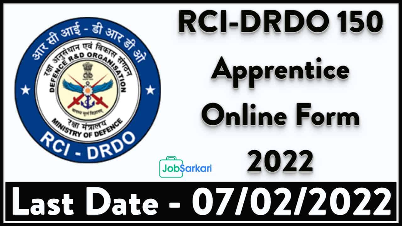 RCI-DRDO Apprentice Online Form 2022