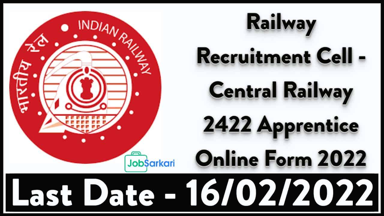 RRC CR Apprentice Online Form 2022