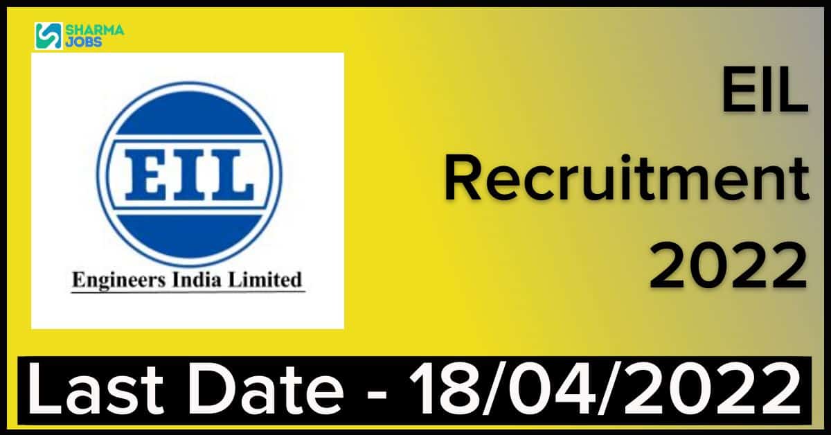 EIL 60 Jr. Draftsman Recruitment 2022