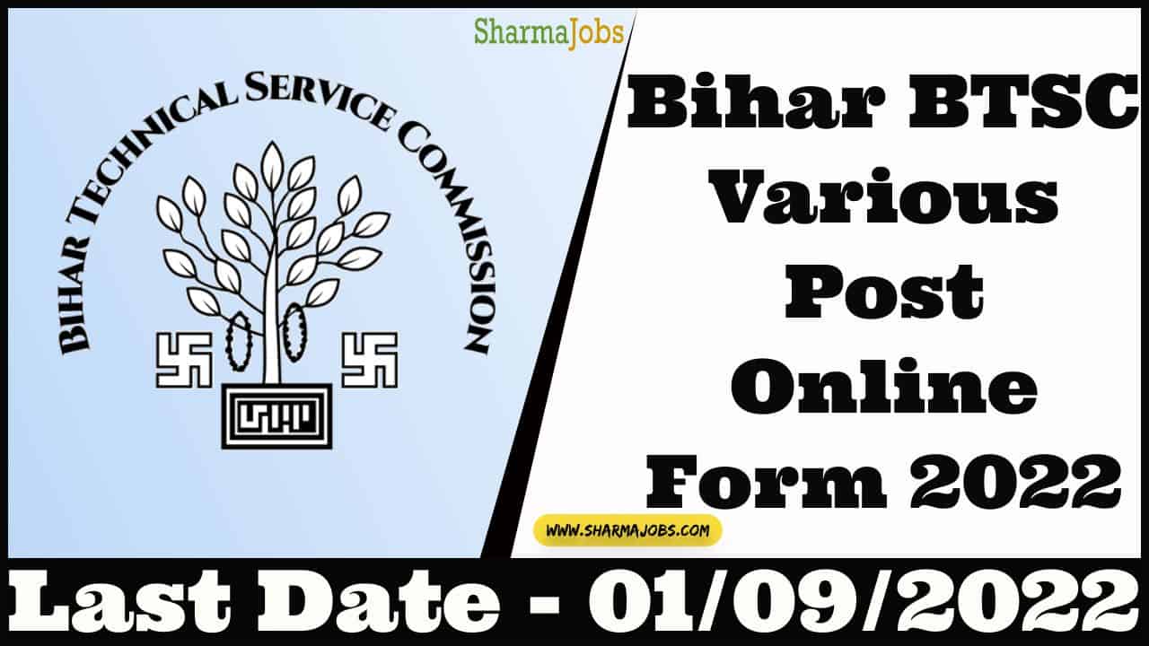 Bihar BTSC Various Post Online Form 2022 1