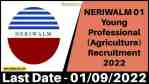 NERIWALM 01 Young Professional (Agriculture) Recruitment 2022