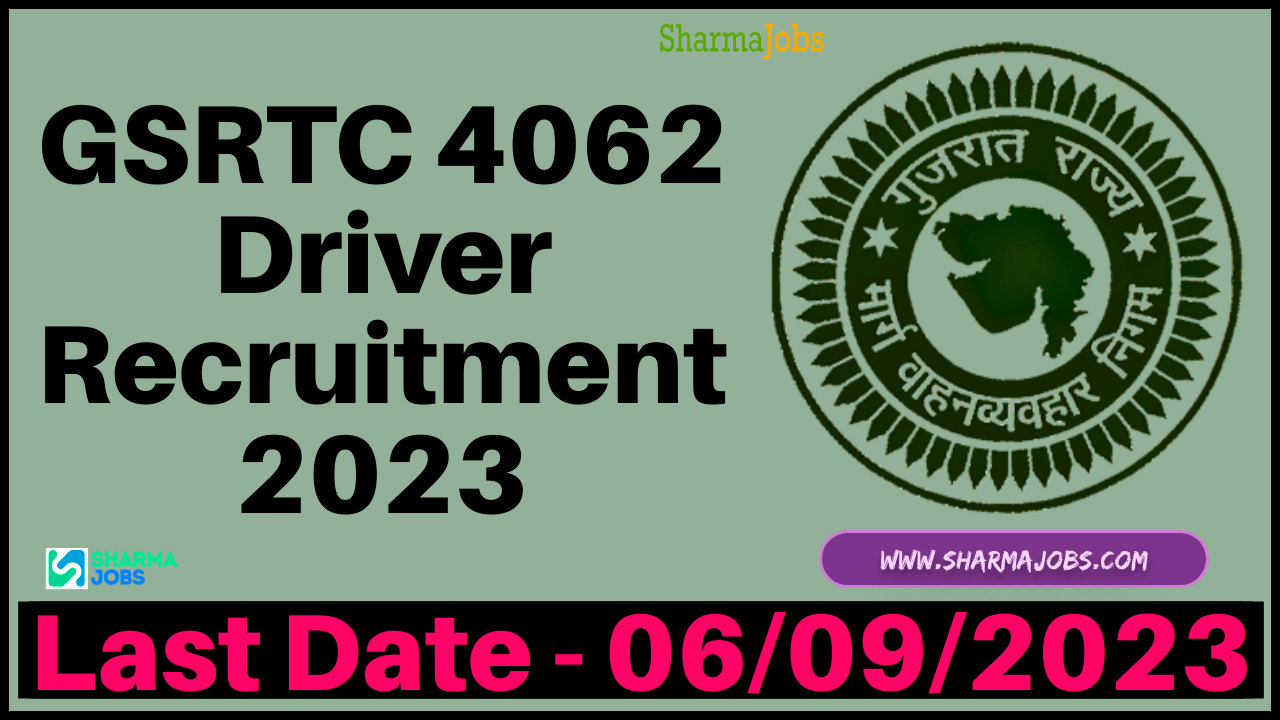 GSRTC 4062 Driver Recruitment 2023