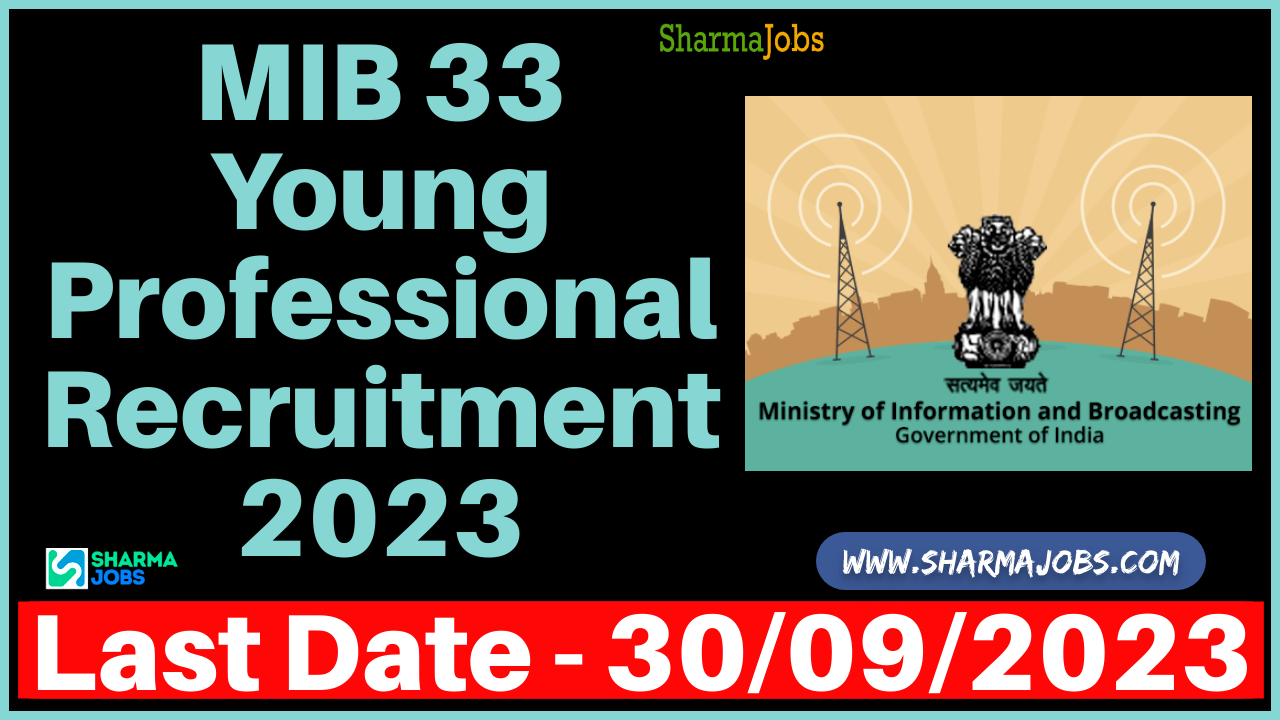 MIB 33 Young Professional Recruitment 2023