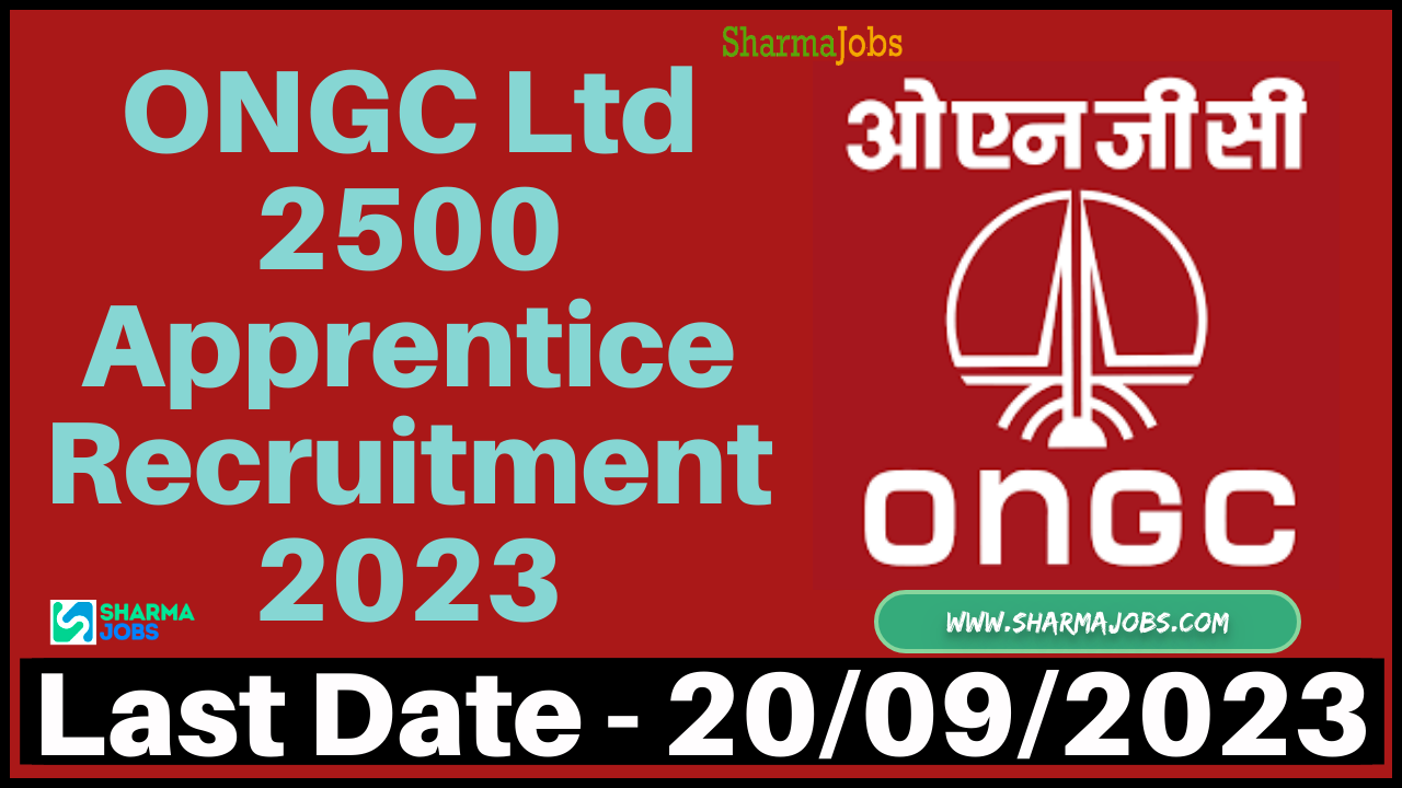 ONGC Ltd 2500 Apprentice Recruitment 2023