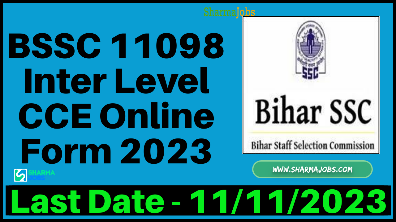 BSSC 11098 Inter Level CCE Online Form 2023