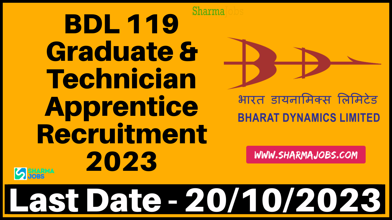 BDL 119 Graduate & Technician Apprentice Recruitment 2023