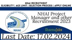 NHAI Project Manager and other Recruitment 2023