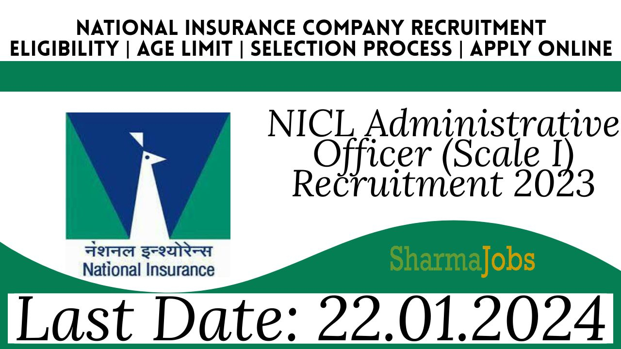 NICL Administrative Officer (Scale I) Recruitment 2023