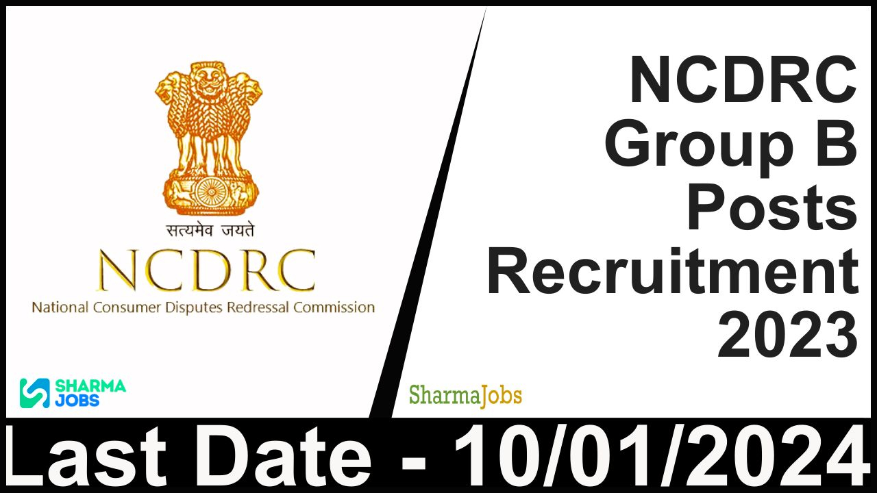 NCDRC Group B Posts Recruitment 2023