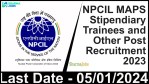NPCIL MAPS Stipendiary Trainees and Other Post Recruitment 2023