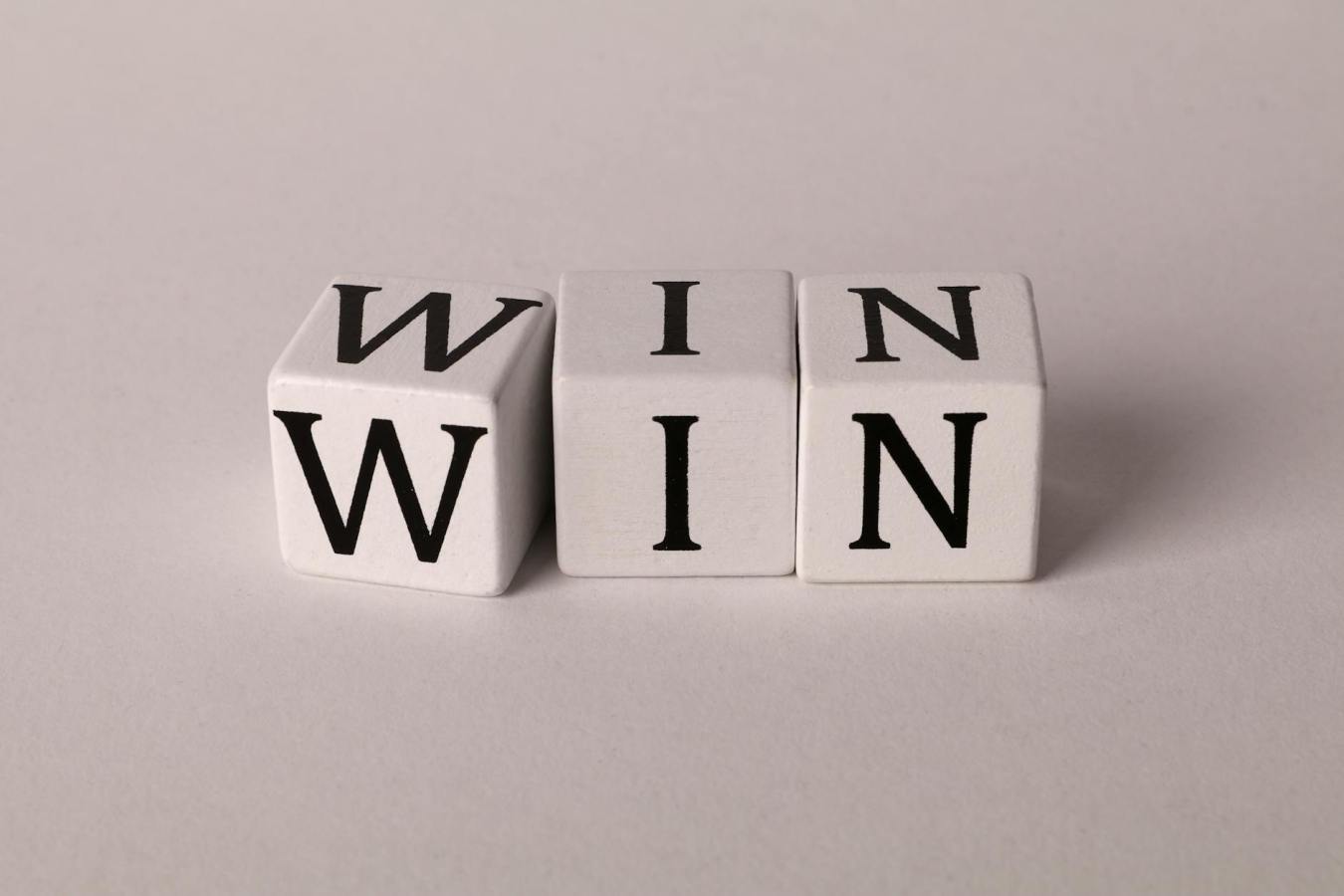 word win made with dice