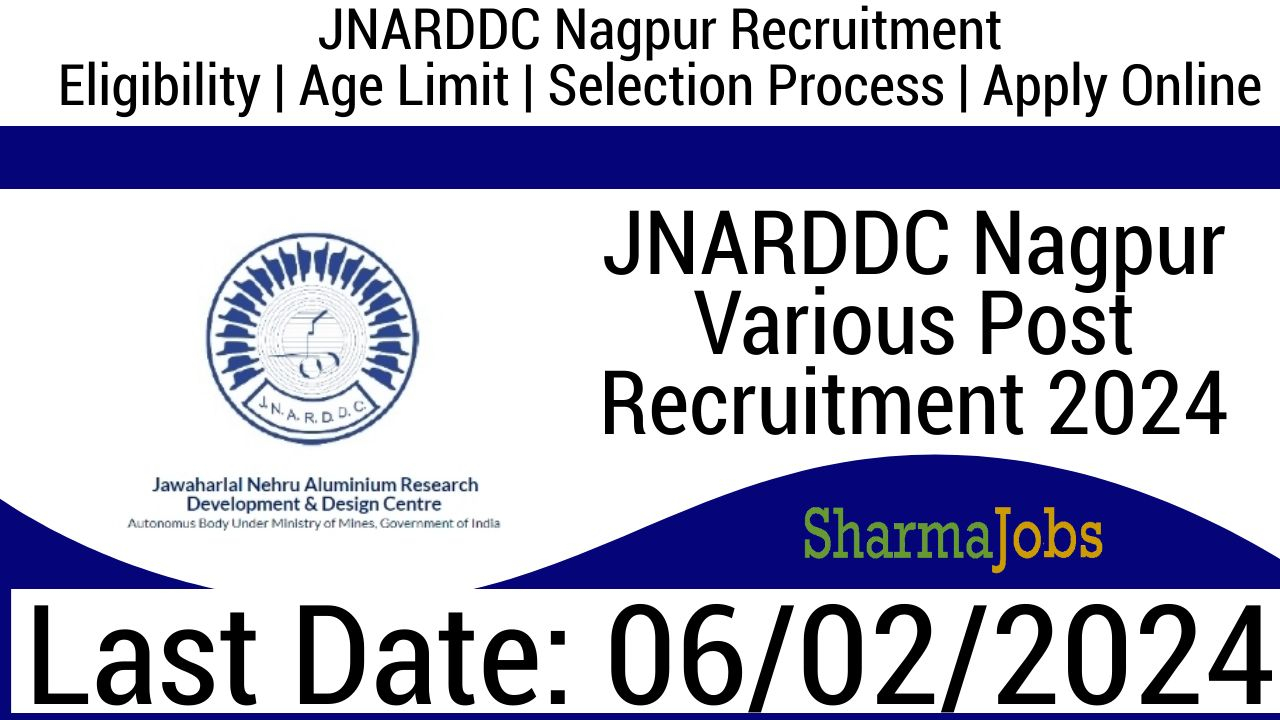 JNARDDC Nagpur Various Post Recruitment 2024