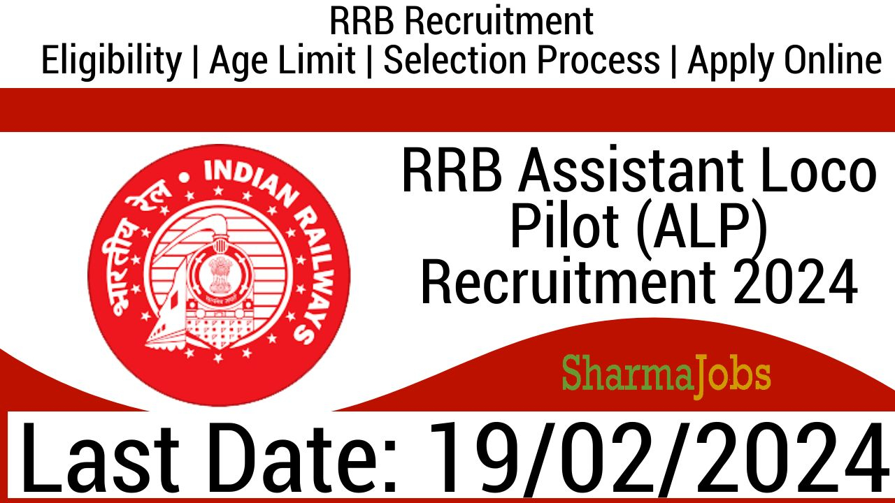 RRB Assistant Loco Pilot (ALP) Recruitment 2024
