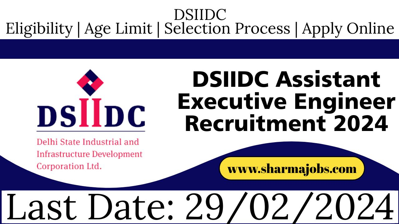 DSIIDC Assistant Executive Engineer Recruitment 2024