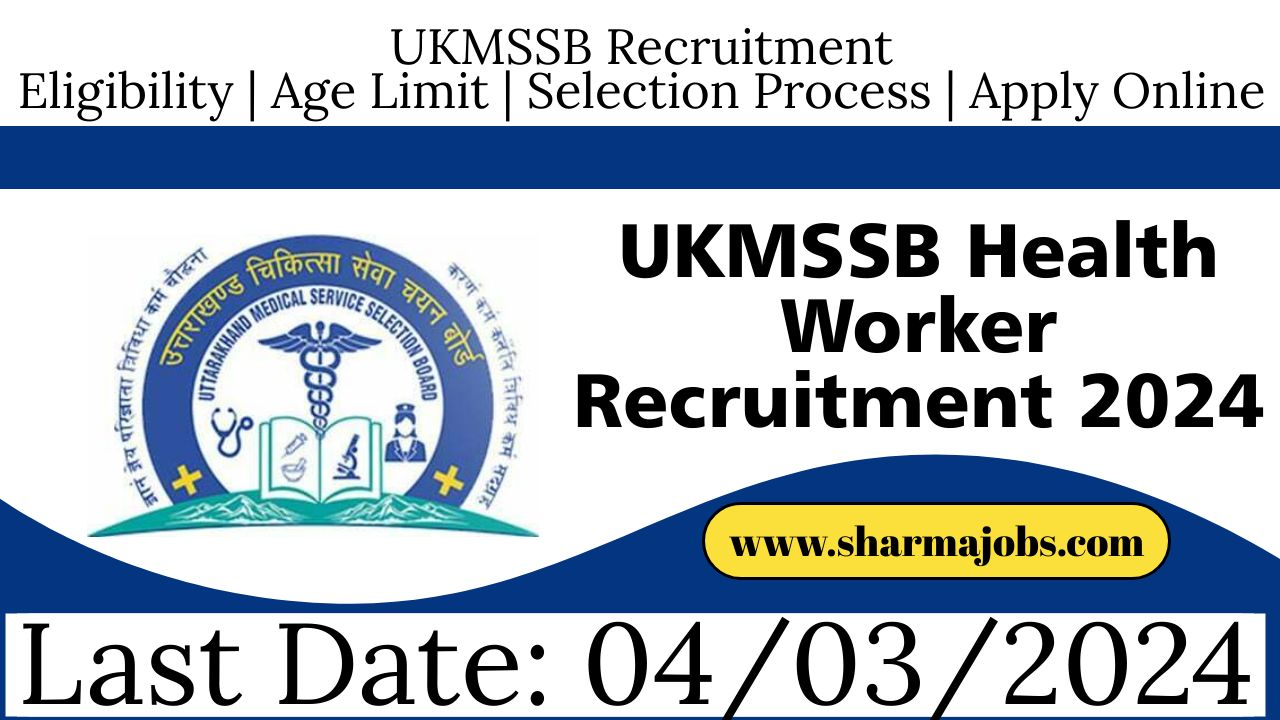 UKMSSB Health Worker Recruitment 2024