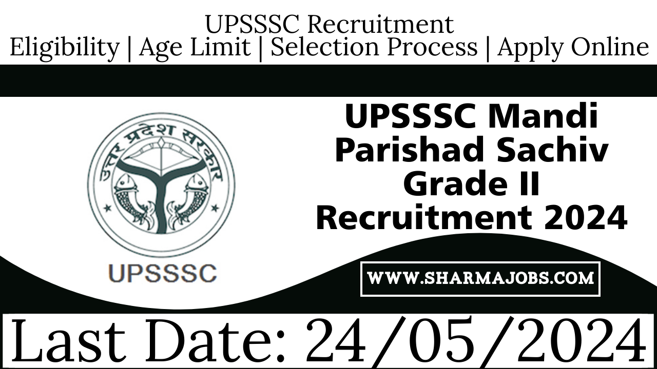 UPSSSC Mandi Parishad Sachiv Grade II Recruitment 2024