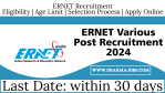 ERNET Various Post Recruitment 2024