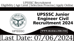 UPSSSC Junior Engineer Civil Recruitment 2024